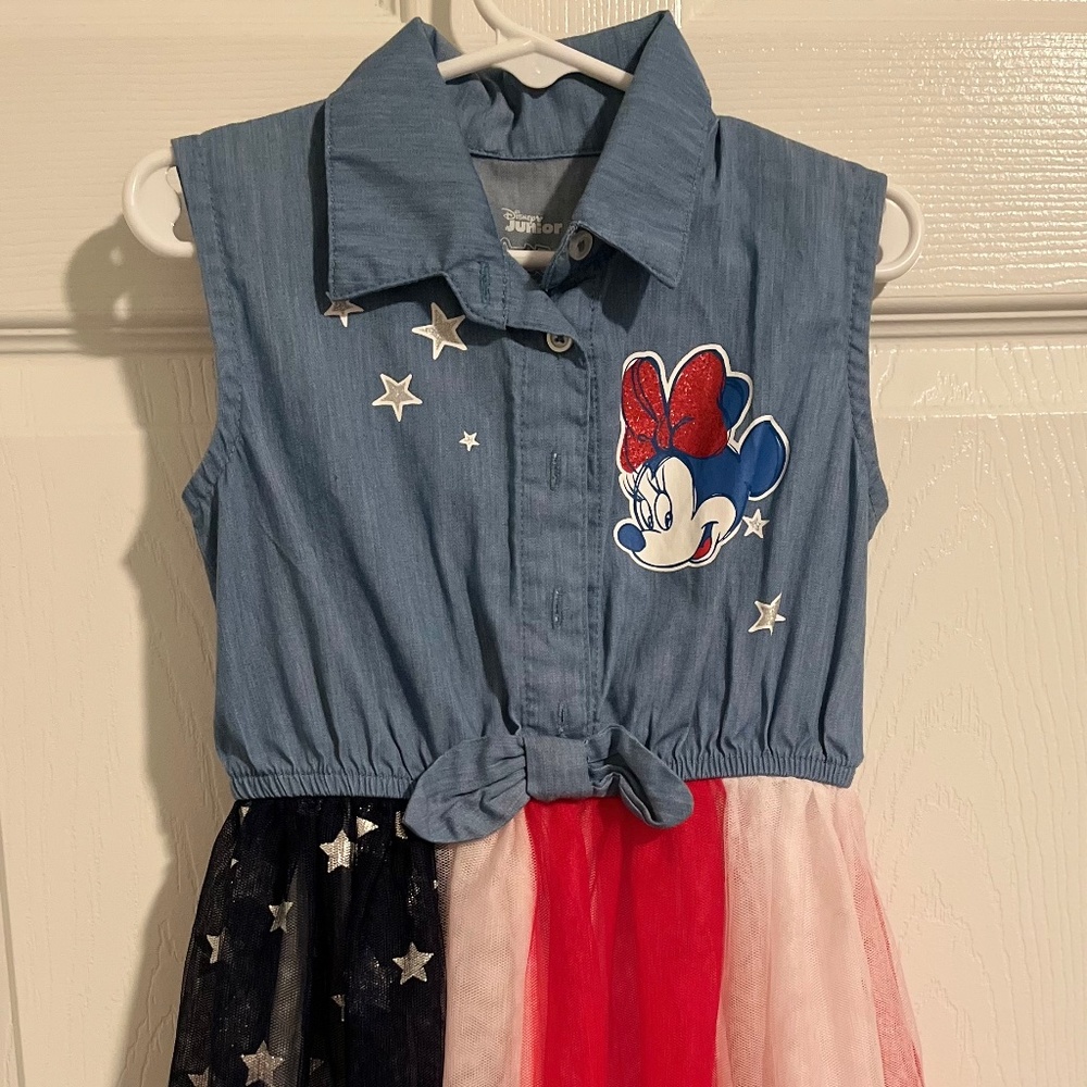 Minnie Mouse chambray American sleeveless dress